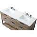 Larkin 60 X 22 X 34 inch Natural Oak Vanity Sink Set