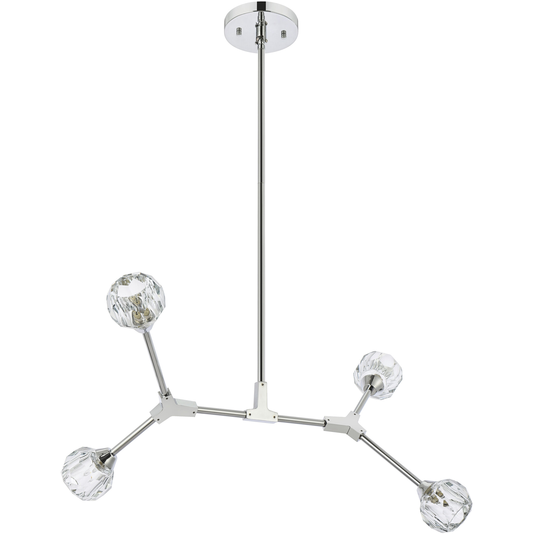 Zayne 4 Light 29 inch Chrome Pendant Ceiling Light