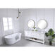 Metropolis 72 X 22 X 34 inch White Vanity Sink Set