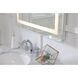 Helios 36 X 30 inch Silver Lighted Wall Mirror