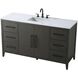 Millie 60 X 35 inch Mocha Brown Bathroom Vanity Cabinet