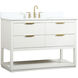 Larkin 48 X 22 X 34 inch White Vanity Sink Set