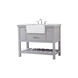 Clement 42 X 22 X 34 inch Grey Bathroom Vanity Cabinet