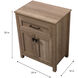 Adian Natural Oak Bathroom Storage Cabinet