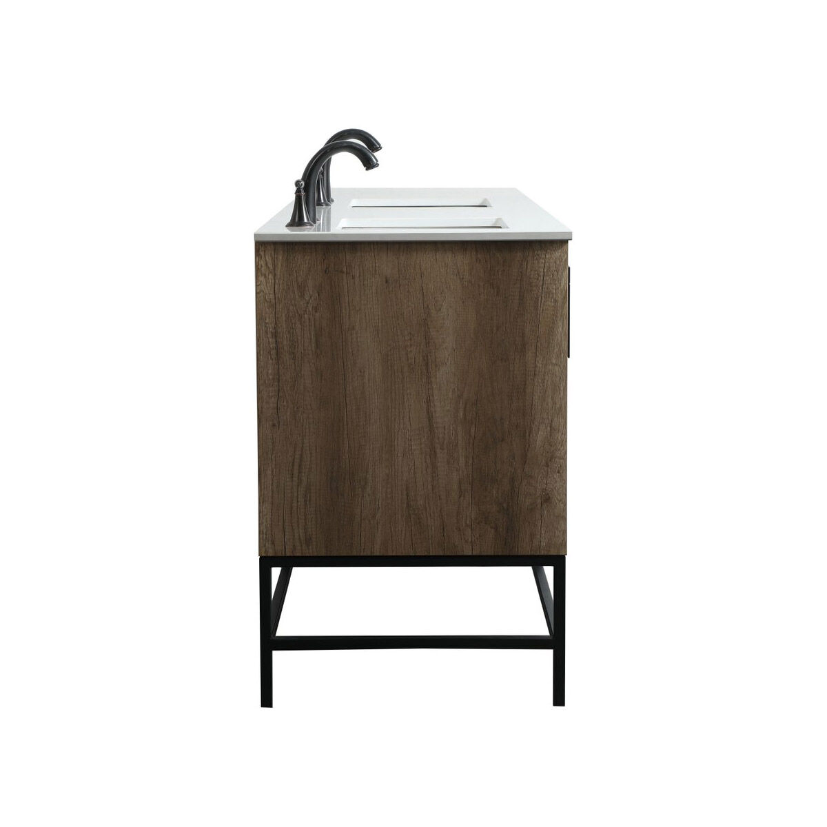 Eugene 60 X 22 X 33.5 inch Natural Oak Vanity Sink Set