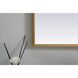 Ayra 30 X 24 inch Brass Mirror