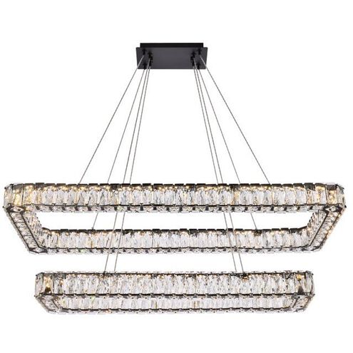 Monroe 2 Light 42 inch Black Pendant Ceiling Light