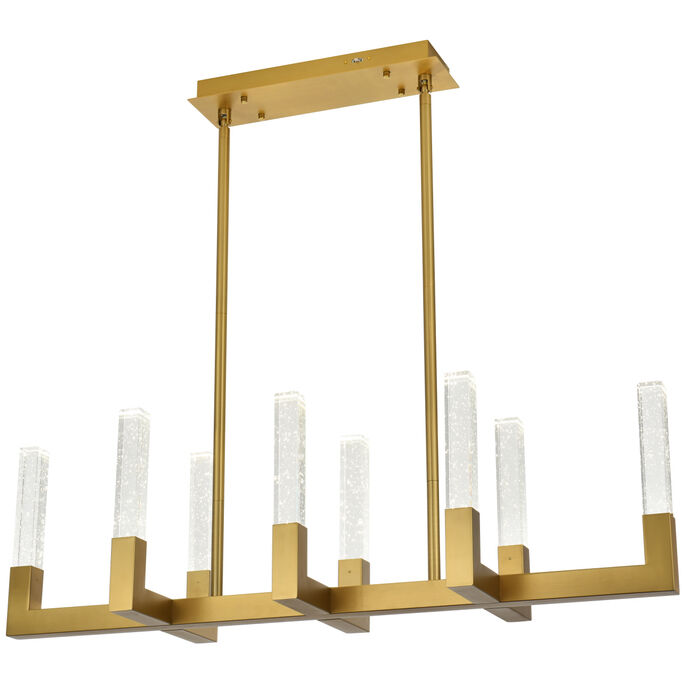 Noemi 8 Light 12 inch Satin Gold Pendant Ceiling Light