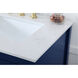 Theo 72 X 22 X 34 inch Blue Vanity Sink Set