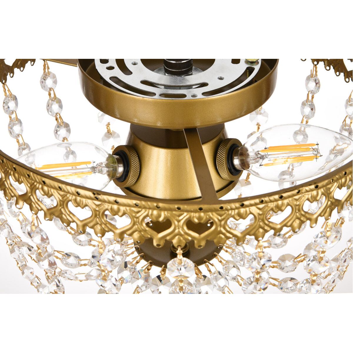 Kylie 3 Light 10 inch Brass Flush Mount Ceiling Light