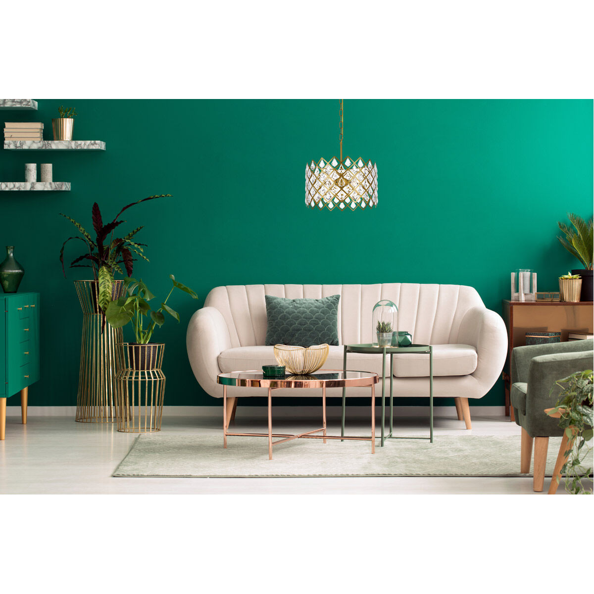 Lyla 3 Light 16 inch Brass Pendant Ceiling Light