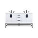 Eugene 60 X 22 X 33.5 inch White Vanity Sink Set