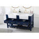 Clement 60 X 22 X 34 inch Blue Bathroom Vanity Cabinet