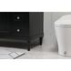 Bennett 48 X 21 X 35 inch Black Vanity Sink Set