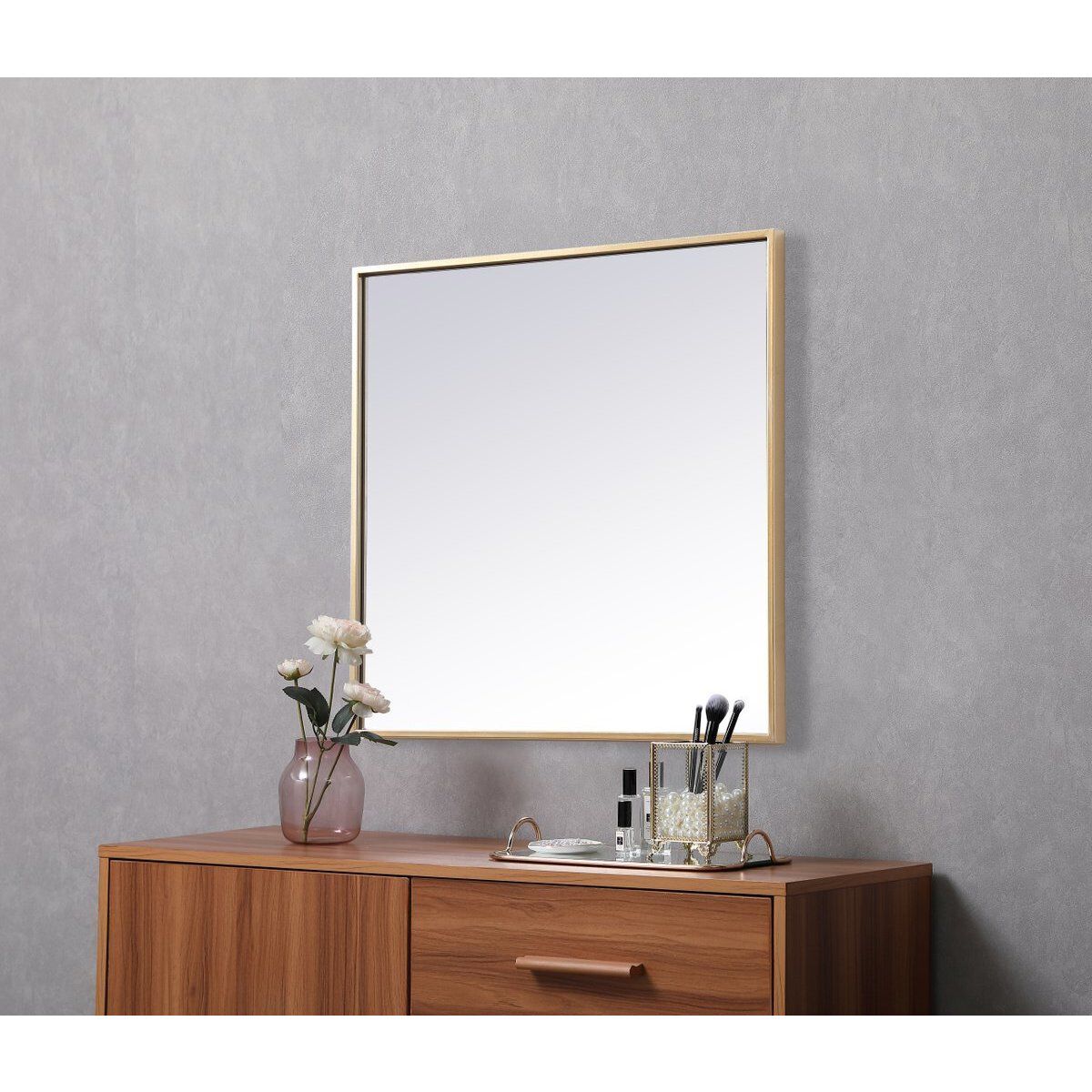 Eternity 24 X 24 inch Brass Vanity Mirror