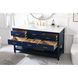 Sinclaire 60 X 22 X 34 inch Blue Vanity Sink Set