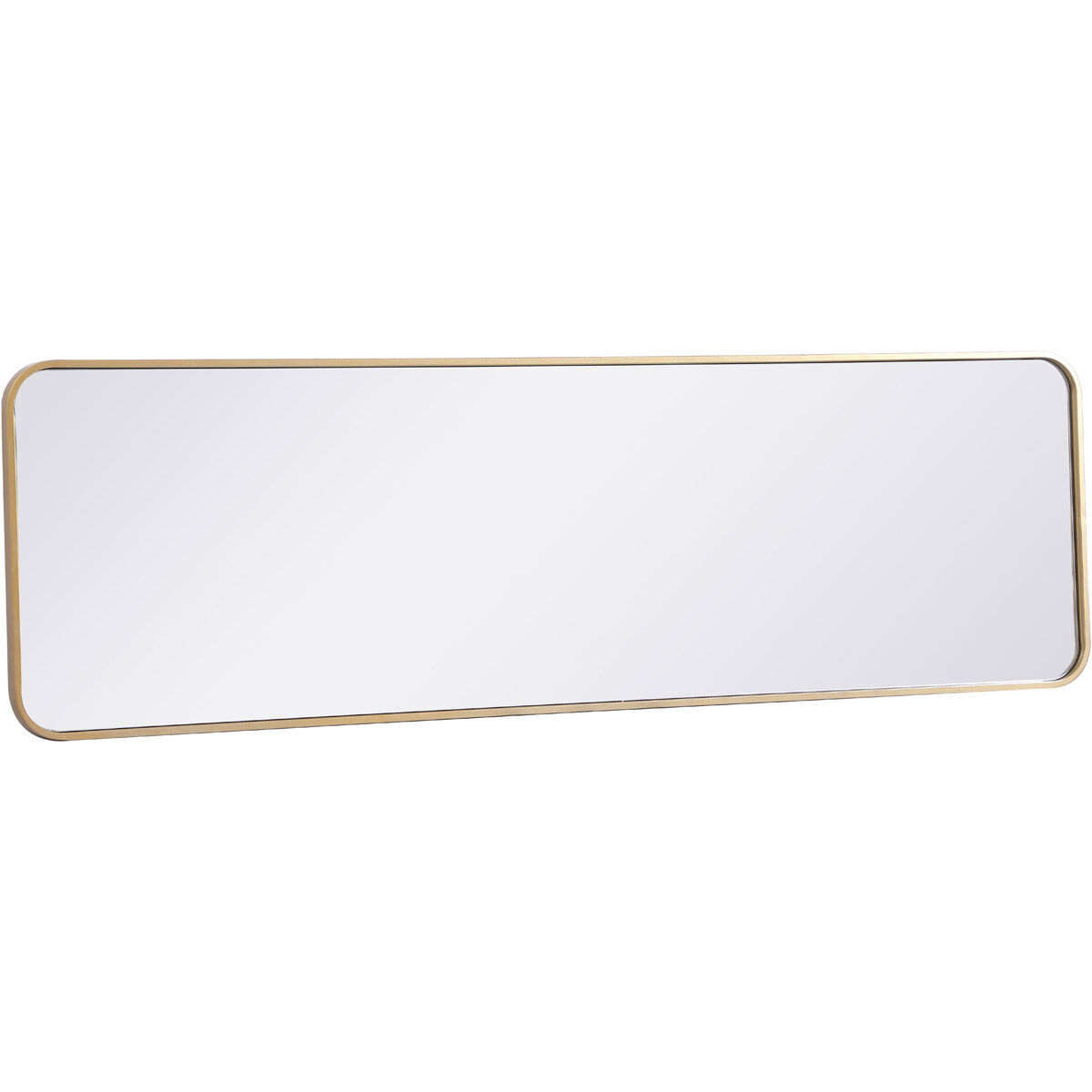 Evermore 60 X 18 inch Brass Mirror