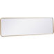 Evermore 60 X 18 inch Brass Mirror