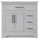 Remington 36 X 35 inch Grey Bathroom Vanity Cabinet