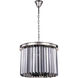 Sydney 6 Light 20 inch Polished Nickel Pendant Ceiling Light in Silver Shade, Urban Classic