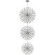 Vera 90 Light 50 inch Chrome Chandelier Ceiling Light