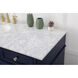 Park Avenue 60 X 22 X 35 inch Blue Vanity Sink Set