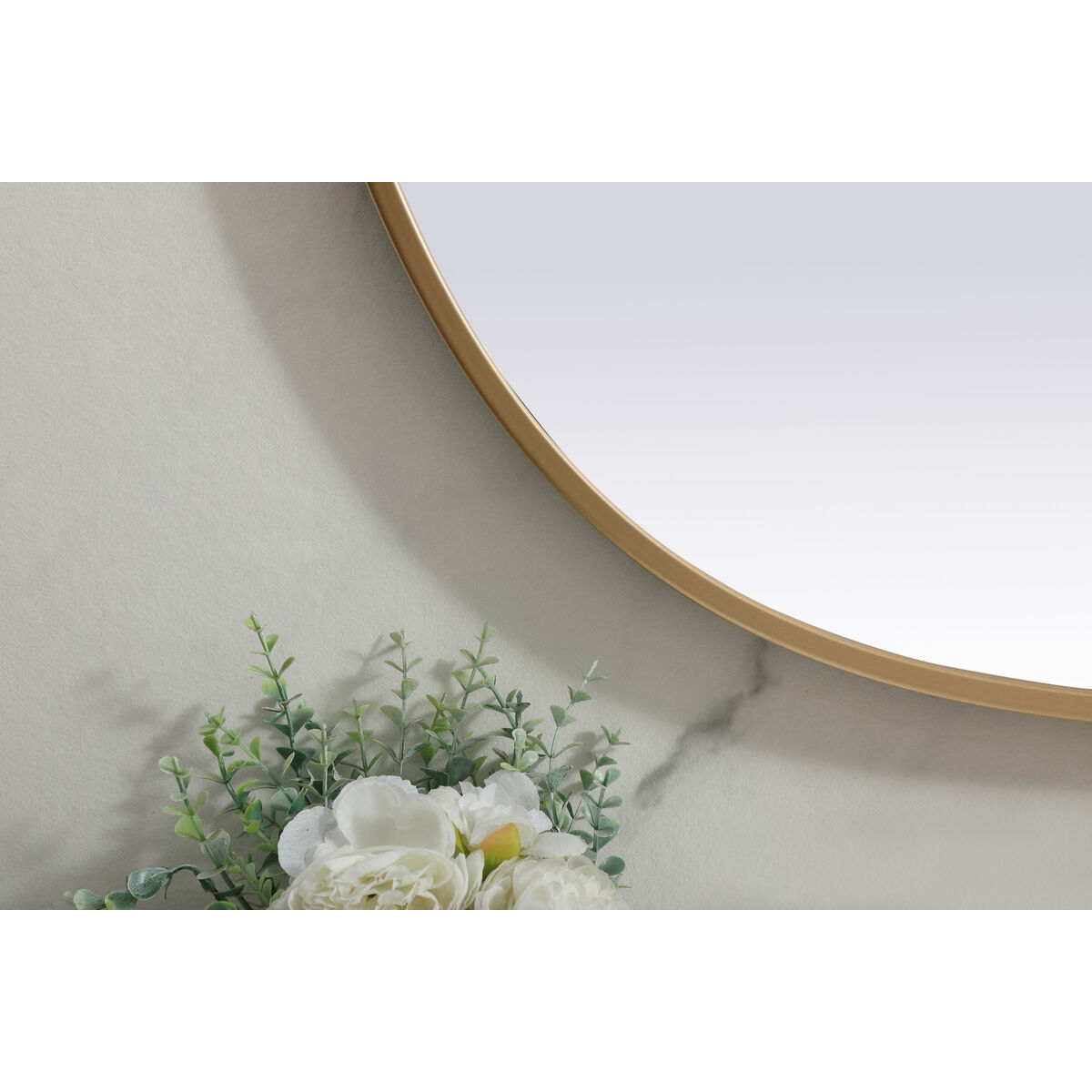 Brynn 40 X 30 inch Brass Mirror in 30 x 40
