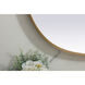 Brynn 40 X 30 inch Brass Mirror in 30 x 40