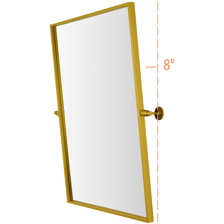 Everly 32 X 24 inch Gold Mirror