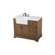 Franklin 42 X 22 X 35 inch Driftwood Bathroom Vanity Cabinet