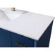 Hayes 84 X 22 X 35 inch Blue Vanity Sink Set