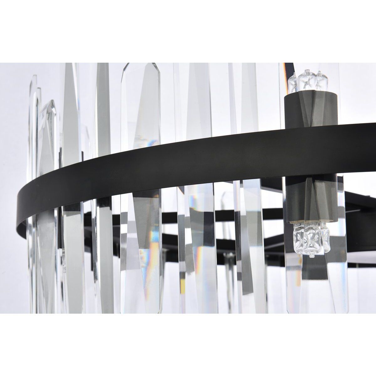 Serena 16 Light 32 inch Black Chandelier Ceiling Light
