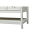 Theo 60 X 22 X 34 inch White Vanity Sink Set