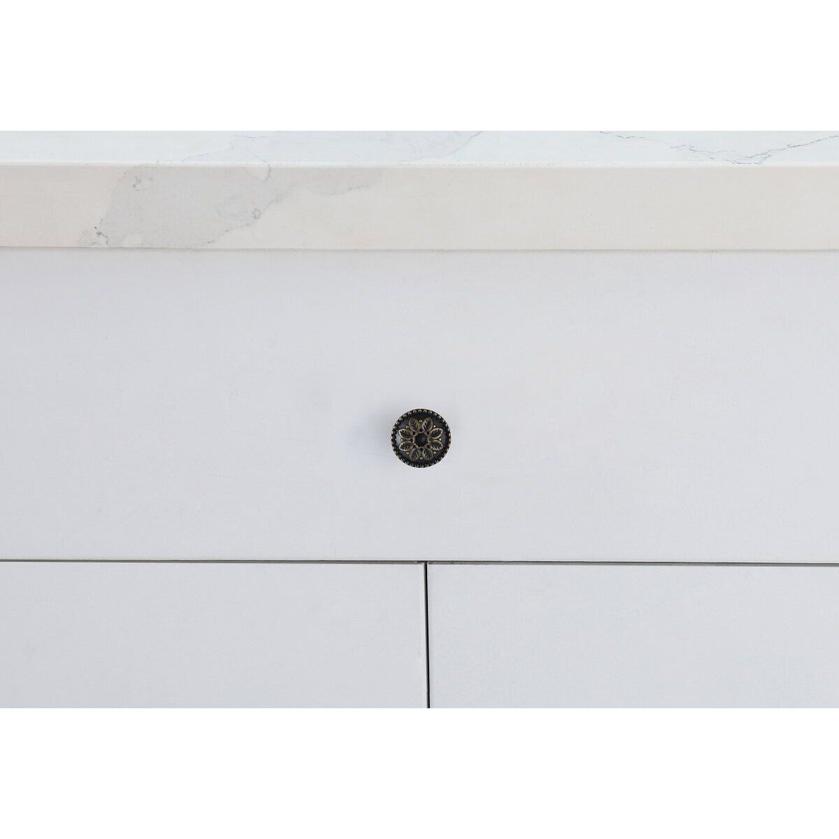 Corio Antique Bronze Hardware Cabinet Knob, Set of 10