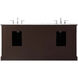 Americana 72 X 22 X 35 inch Teak Vanity Sink Set