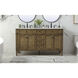 Park Avenue 60 X 22 X 35 inch Driftwood Vanity Sink Set