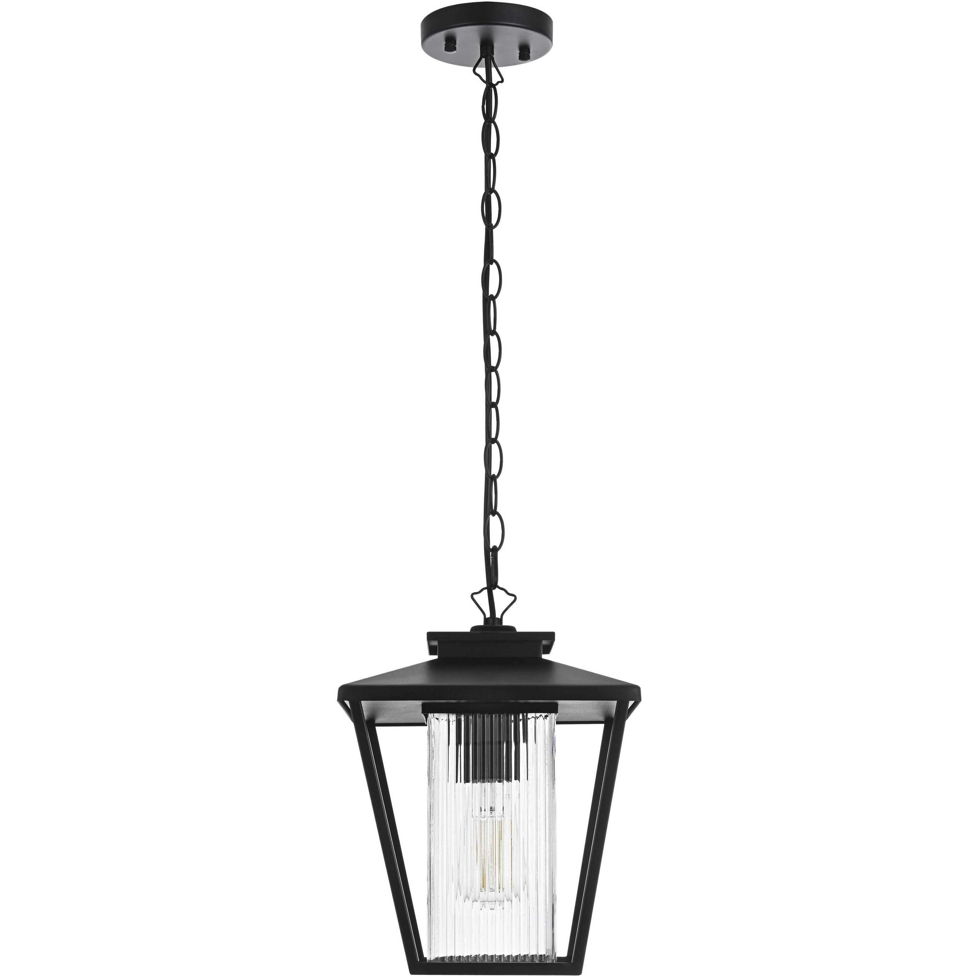 Gaul 1 Light 10 inch Black Outdoor Pendant