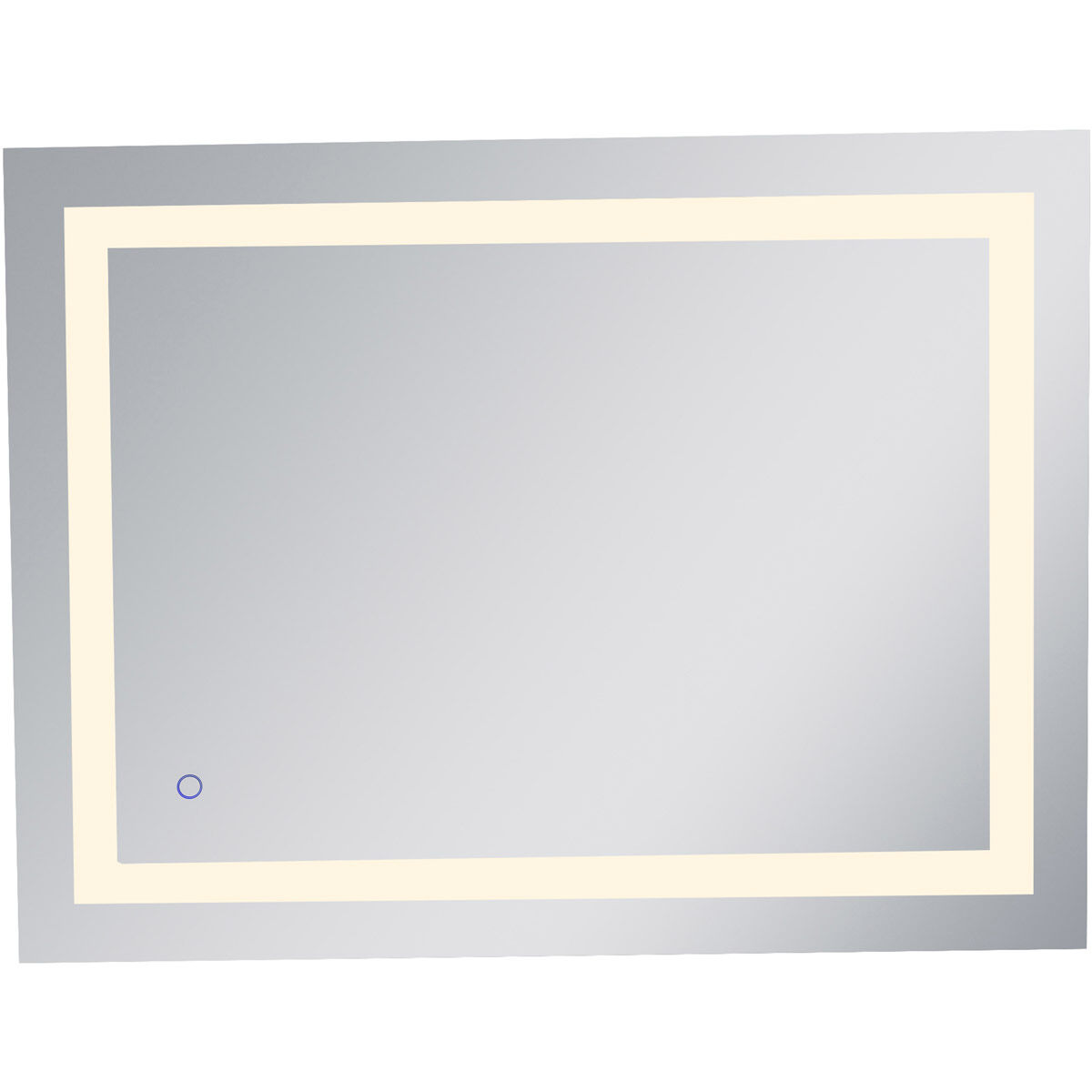 Helios 36 X 27 inch Silver Lighted Wall Mirror 