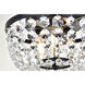 Cora 3 Light 10 inch Black Flush Mount Ceiling Light