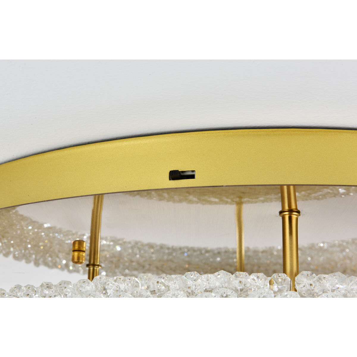 Bowen 2 Light 26 inch Satin Gold Flush Mount Ceiling Light