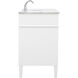 Park Avenue 60 X 22 X 35 inch White Vanity Sink Set