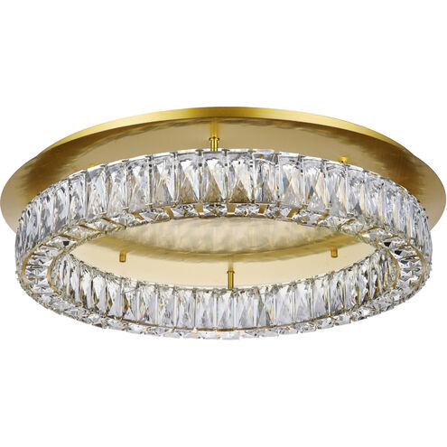 Monroe 26 inch Gold Flush Mount Ceiling Light
