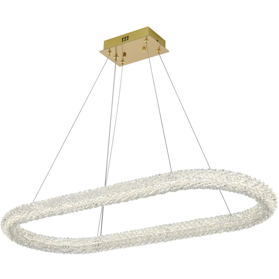 Bowen 1 Light 18 inch Satin Gold Chandelier Ceiling Light