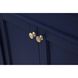 Bennett 72 X 21 X 35 inch Blue Vanity Sink Set