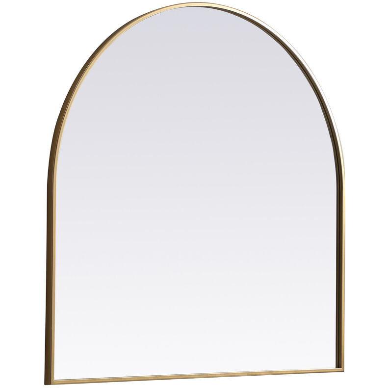 Ayra 36 X 36 inch Brass Mirror