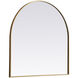 Ayra 36 X 36 inch Brass Mirror