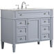 Park Avenue 42 X 21.5 X 35 inch Grey Vanity Sink Set in Gray