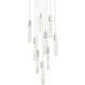 Aurora 9 Light 20 inch Chrome Pendant Ceiling Light