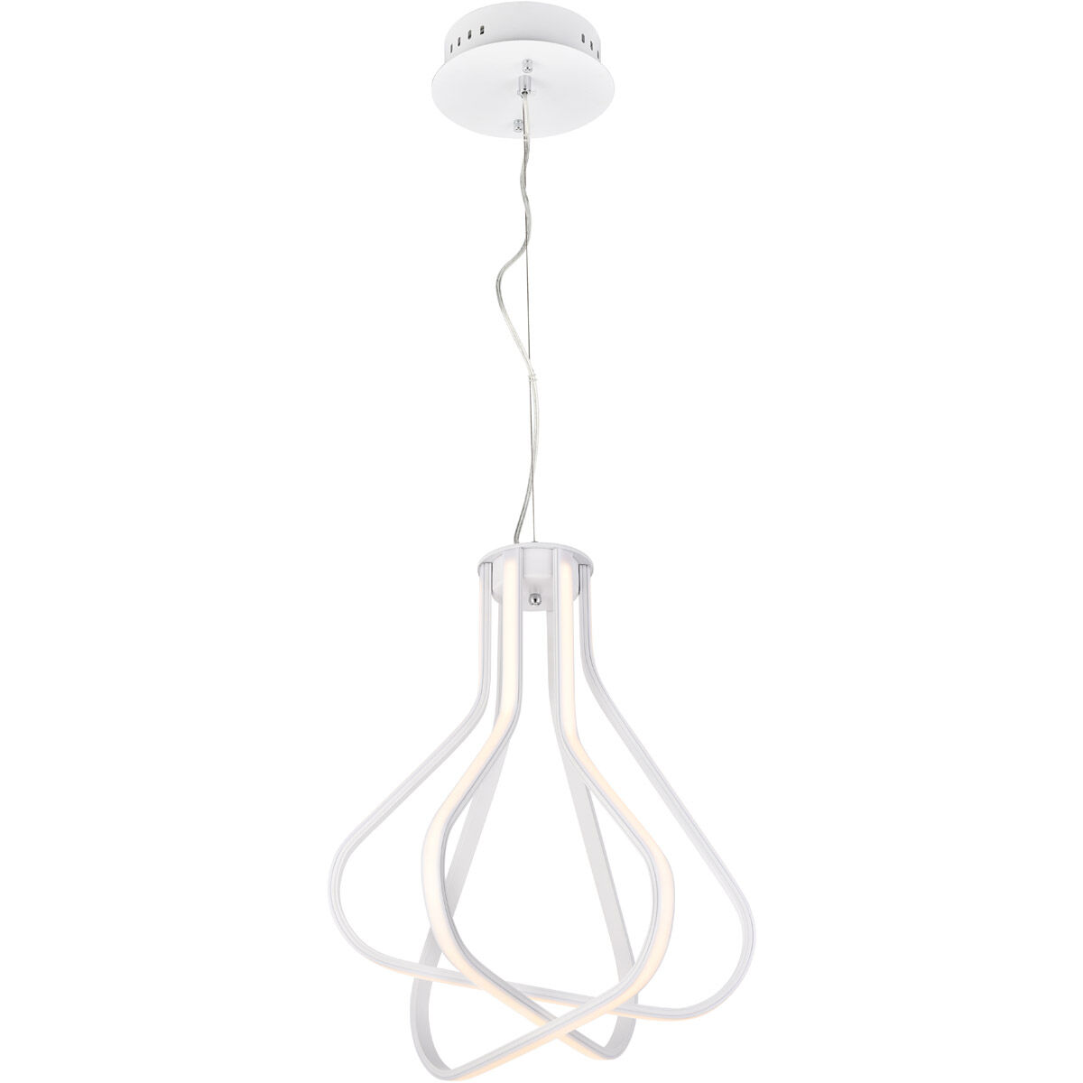 Dahlia LED 18.2 inch White Pendant Ceiling Light