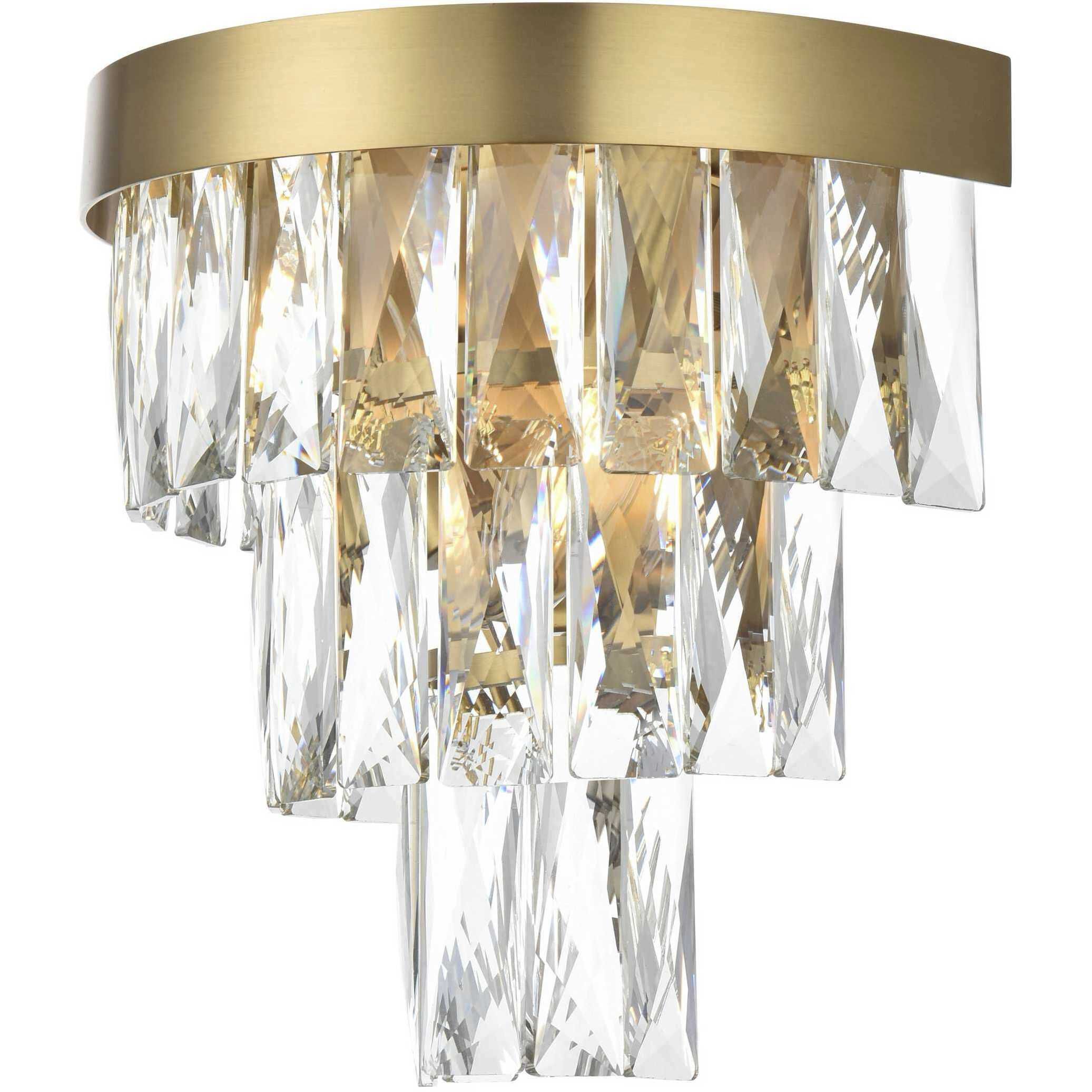 Josephine 2 Light 10 inch Satin Gold Wall Sconce Wall Light